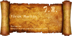 Török Martin névjegykártya